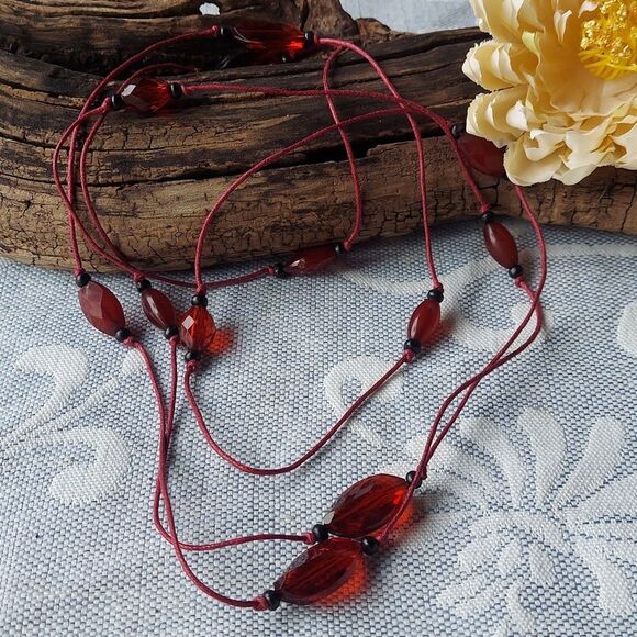 N1356 Simple Mixed Beaded Necklace - Picture 3 of 8